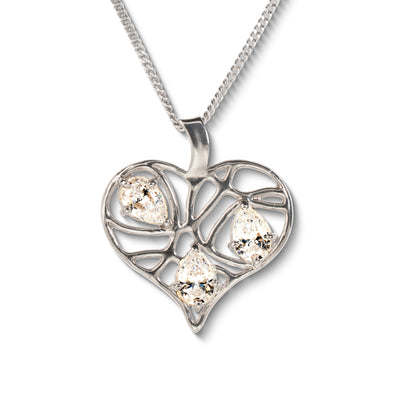 Heart in Love, Necklace, Sterling Silver